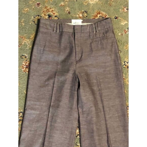 🧺Elevenses Anthropologie Purple Wide Leg Trousers, size 8 - Picture 4 of 4